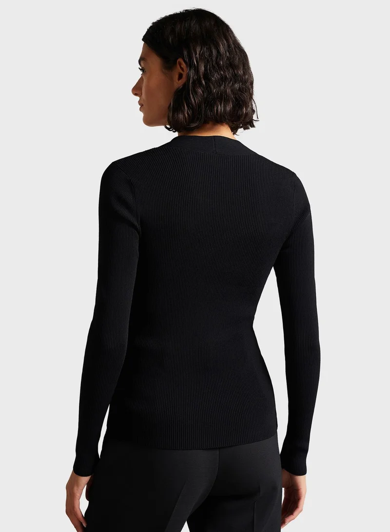 Ted Baker Sweetheart Neck Knitted Top