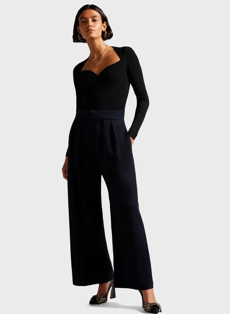 Ted Baker Sweetheart Neck Knitted Top