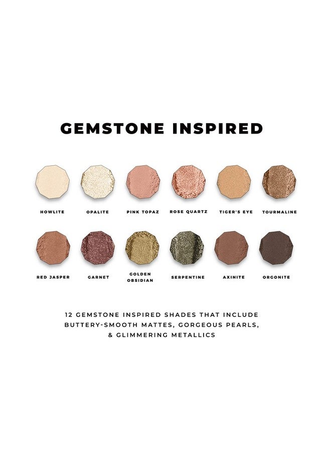 blinc - Rare Gem Eyeshadow Palette Longlasting Creamy Blendable And Pigmented Matte Shimmer And Metallic Eyeshadows Glutenfree And Crueltyfree 1.1G / 0.04 Oz X 12 - Image 1