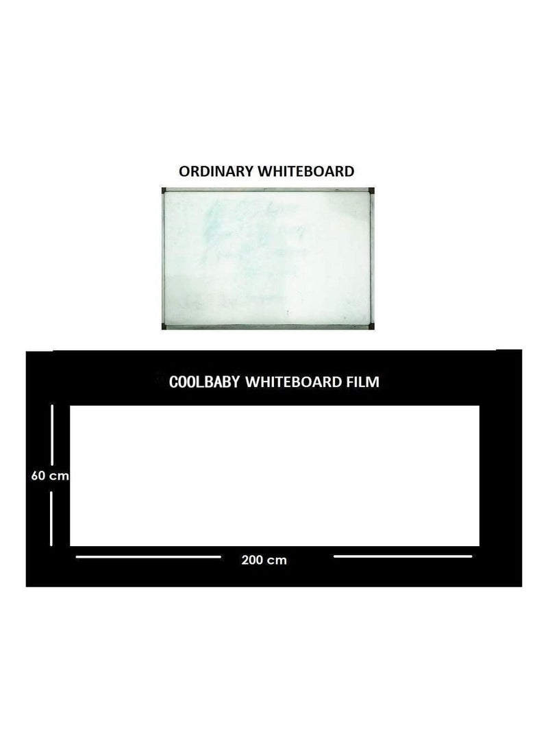 Cool Baby Style COOLBABY 60X200cm White Board Sticker Wall Paper Decor Removable Vinyl Chalkboard  - Image 5