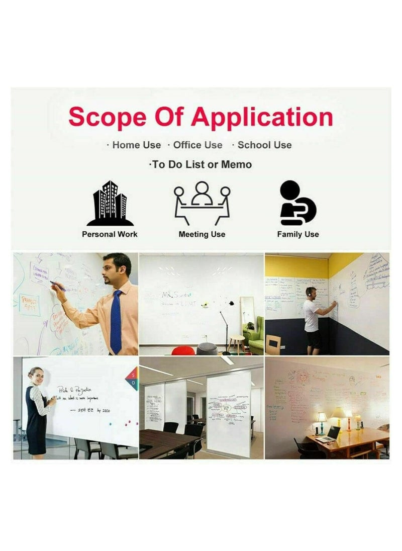 Cool Baby Style COOLBABY 60X200cm White Board Sticker Wall Paper Decor Removable Vinyl Chalkboard  - Image 3