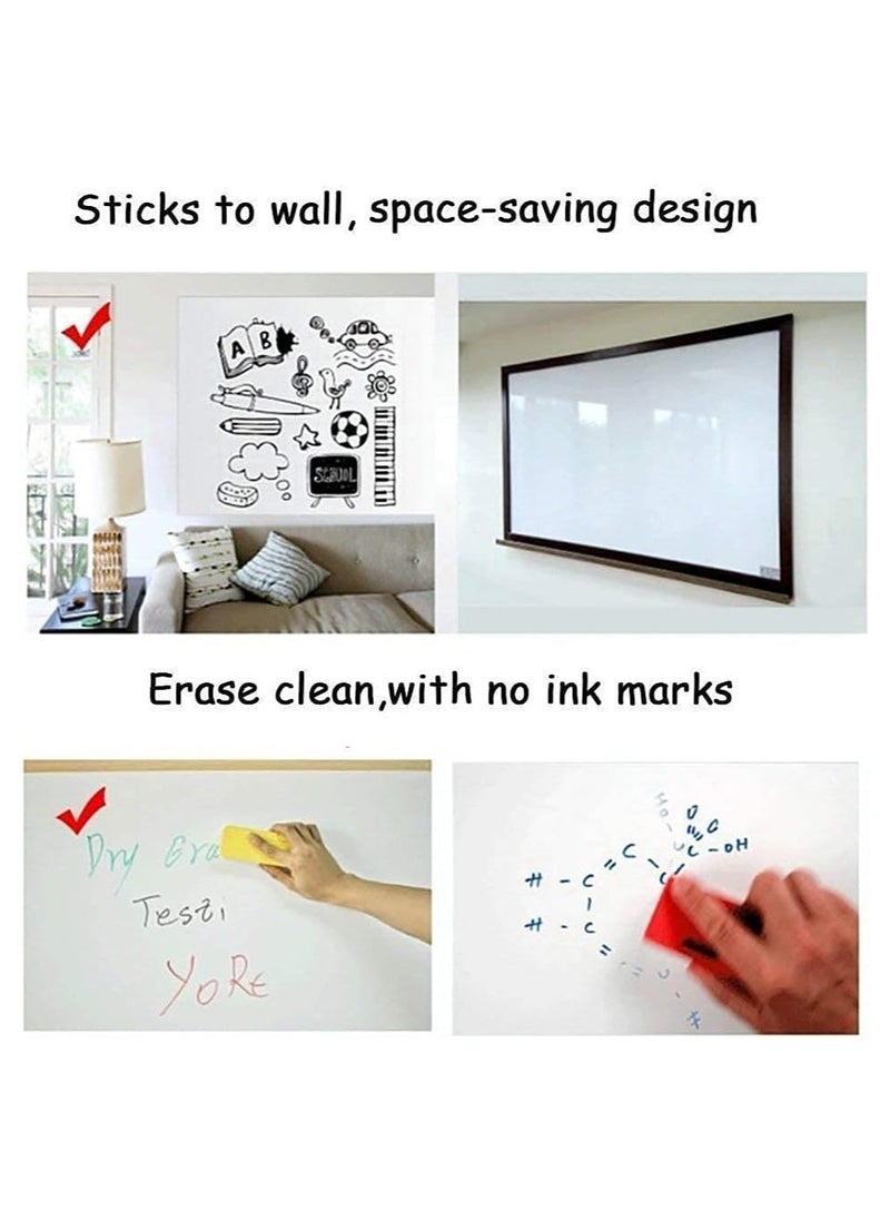 Cool Baby Style COOLBABY 60X200cm White Board Sticker Wall Paper Decor Removable Vinyl Chalkboard  - Image 2