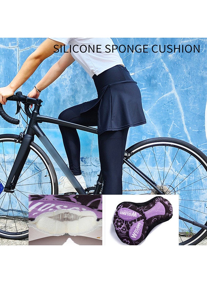 WOSAWE Women's Cycling Apparel Silicone Sponge Pad Long Pants Quick-drying Breathable High Elasticity Cycling Clothes for Spring and Summer  - Image 4