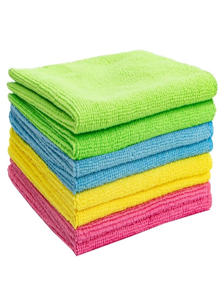 دي إم جي تك مناديل تنظيف مصنوعة من ألياف دقيقة (8 قطعة) - مناديل متعددة الاستخدامات فائقة الامتصاص (30x30 سم) للطبخ، السيارات، النوافذ، الحواسيب المحمولة | قابلة لإعادة الاستخدام وخالية من الشعيرات - Image 1