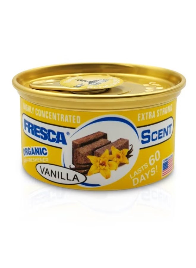 Fresca Organic Vanilla Scented Air Freshener, 42g, High Concentration, Long Lasts Up to 60 Days AS-560-VA - Image 1