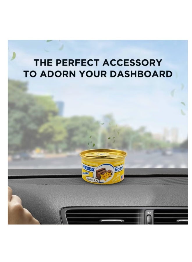 Fresca Organic Vanilla Scented Air Freshener, 42g, High Concentration, Long Lasts Up to 60 Days AS-560-VA - Image 5