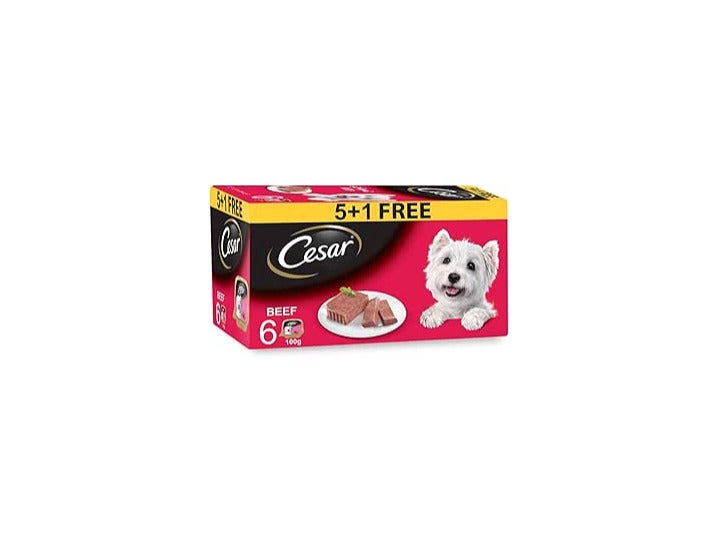 Cesar Beef 5+1 FREE Promo Pack Wet Dog Food - 6X100G