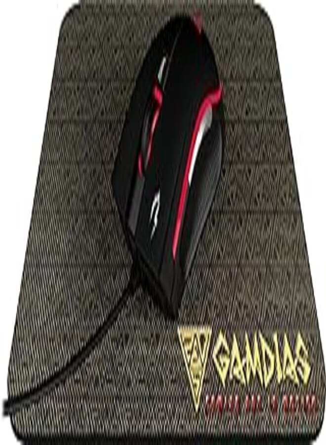 ZEUS E2 Optical Multi-Coloured Mouse Legs + 6 Buttons + Mat