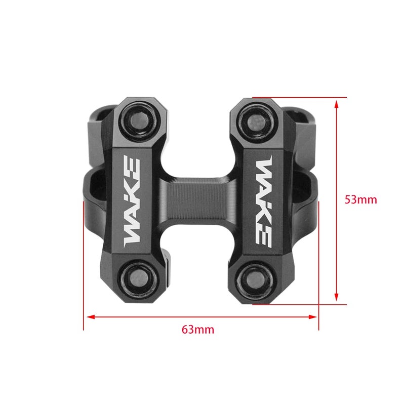 WAKE CYSKY Direct Mount Stem 31.8mm Clamp, One- Piece Construction Lightweight Design for Dual Crown Forks (Black) - Image 4