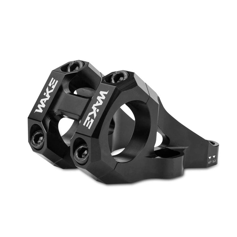 WAKE CYSKY Direct Mount Stem 31.8mm Clamp, One- Piece Construction Lightweight Design for Dual Crown Forks (Black) - Image 1