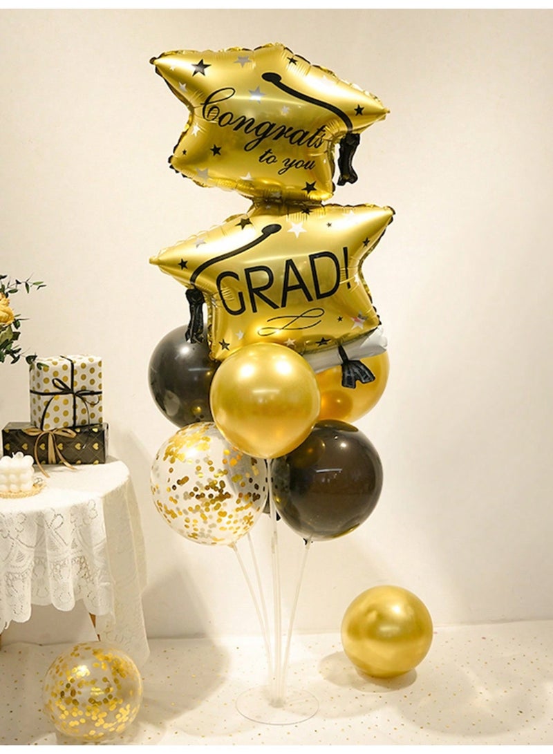 Graduation Balloons Set – 6pcs Graduation Party Balloon Decoration