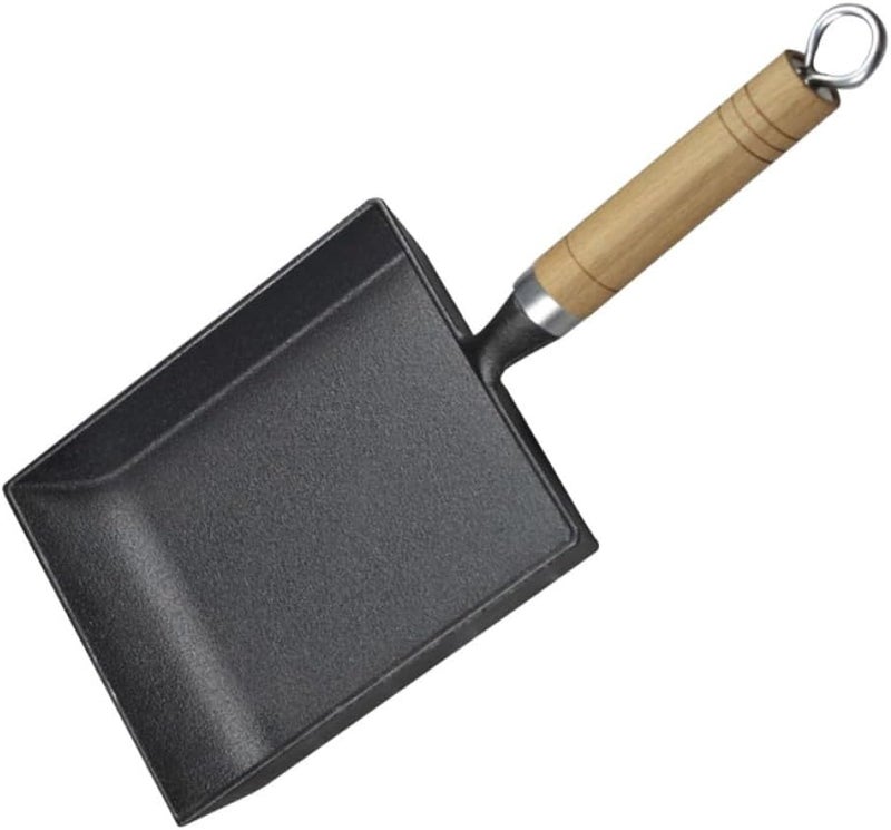 Cast Iron Square Skillet Nonstick Egg Frying Pan Thick Tamagoyaki Omelette Pan Japanese Style No Coating Breakfast Cookware for Gas Stove and Picnic - Image 1