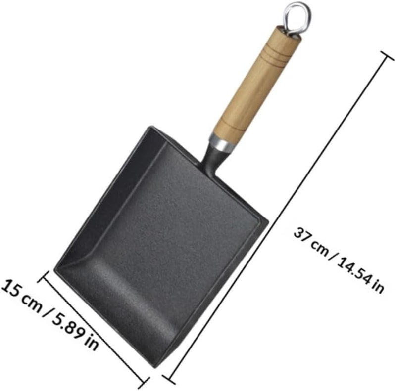 Cast Iron Square Skillet Nonstick Egg Frying Pan Thick Tamagoyaki Omelette Pan Japanese Style No Coating Breakfast Cookware for Gas Stove and Picnic - Image 2