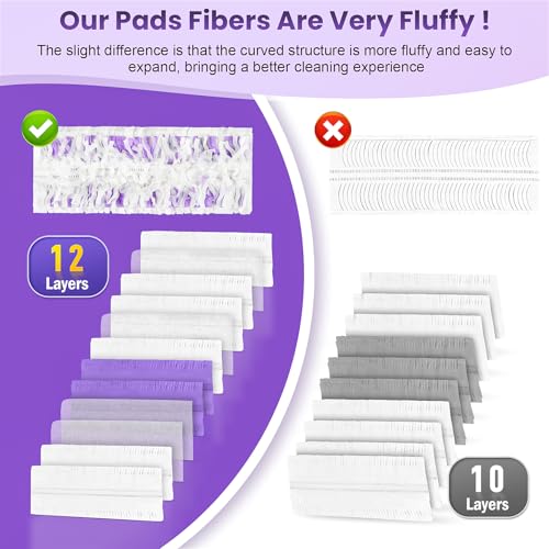 Chyodi 24 Pack Disposable Power Mop Pads Refills Compatible with Swiffer Power Mop Multi-Surface Replacement Mopping Refills Pads for All Hard Floor Cleaning - Image 5