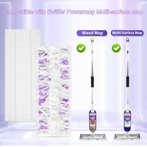 Chyodi 24 Pack Disposable Power Mop Pads Refills Compatible with Swiffer Power Mop Multi-Surface Replacement Mopping Refills Pads for All Hard Floor Cleaning - Image 2