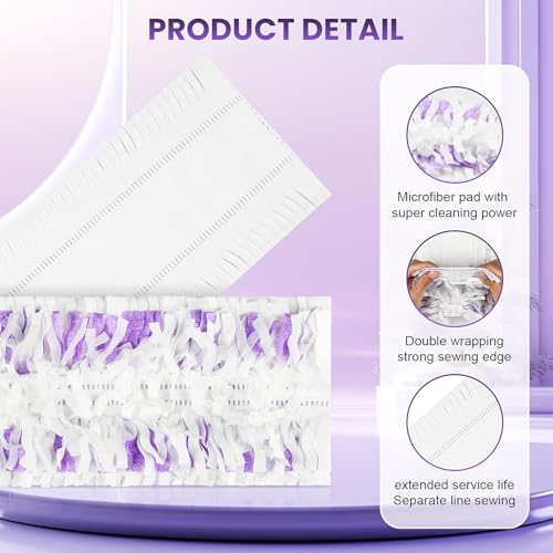 Chyodi 24 Pack Disposable Power Mop Pads Refills Compatible with Swiffer Power Mop Multi-Surface Replacement Mopping Refills Pads for All Hard Floor Cleaning - Image 3