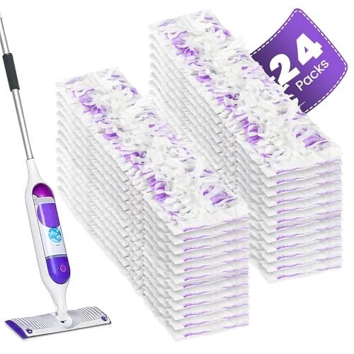 Chyodi 24 Pack Disposable Power Mop Pads Refills Compatible with Swiffer Power Mop Multi-Surface Replacement Mopping Refills Pads for All Hard Floor Cleaning - Image 1