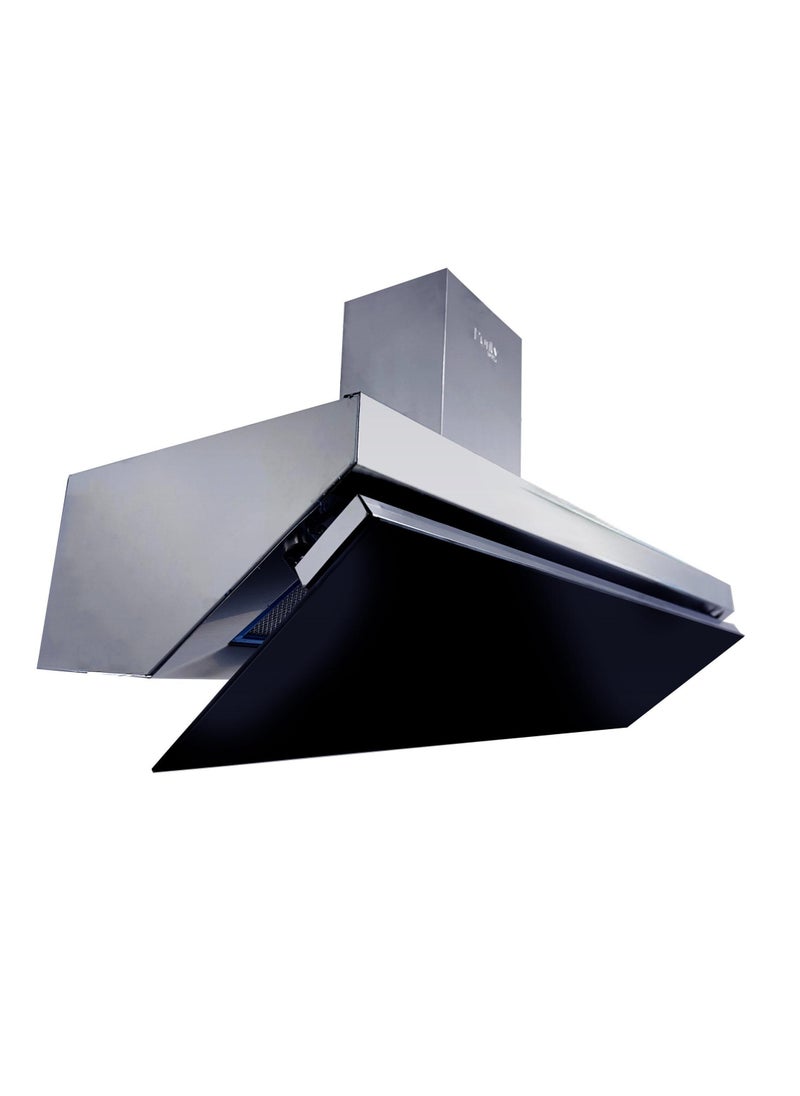 Purity Kitchen Cooker Hood, 90 cm Wall-Mount, 600 m³/h Suction Power, 3-Speed Button Control, LED Lighting, Silver (GOLDEN SOFTO 90)  - Image 3