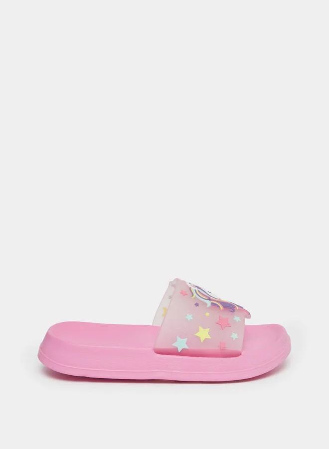 تايك تو Take Two Girls Graphic Print Slippers