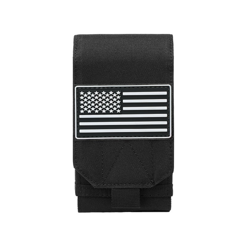New Tactical 6.8Inch Double-Layer Mobile Phone Bag Power Bank Mobile Phone Storage Bag Sundry Storage Waist Bag