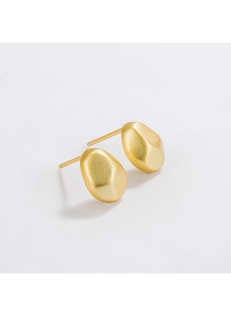 Y&D - 18K Gold Minimalist Irregular Earrings For Women - Image 1