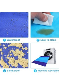 Cool Baby COOLBABY Beach Blanket Waterproof and Sandproof 210*200CM Blanket Extra Large Suitable for 1-5 Adults Lightweight and Durable Suitable for Traveling Camping and Hiking  - Image 2
