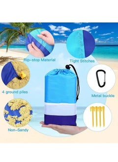 Cool Baby COOLBABY Beach Blanket Waterproof and Sandproof 210*200CM Blanket Extra Large Suitable for 1-5 Adults Lightweight and Durable Suitable for Traveling Camping and Hiking  - Image 3