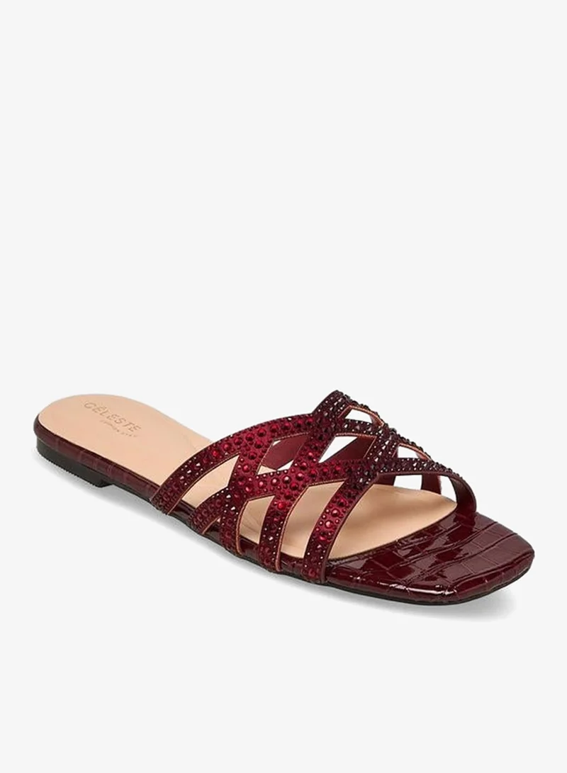 Celeste Women Embellished Flat Sandals Ramadan Collection
