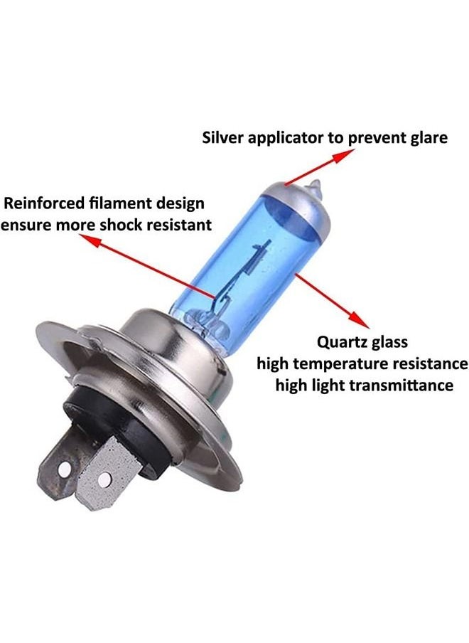 MVAQKLM  4Pcs H7 100W 6000K Xenon Gas Halogen Headlight Car Vehicle 12V Ultra Bright White Fog Halogen Lamp Bulbs Car Head Light Lamp  - Image 5