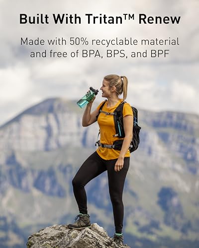 CamelBak Chute Mag BPA Free Water Bottle with Tritan Renew - Magnetic Cap Stows While Drinking, 25oz, Charcoal - Image 3