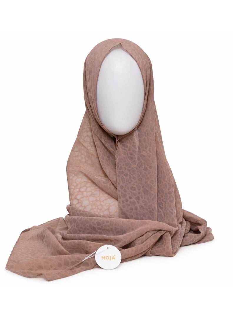 Moja Hijab for Women 3 Pcs Set | Chiffon Hijab Scarf | Premium Bubble Marble Hijab | Moja Soft Lightweight Hijabs - Image 3