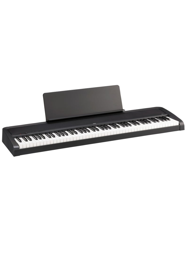 Korg B2+ | Digital Pianos | 88-Key NH Natural Weighted Hammer | 12 Sounds Italian & German Grand | 120-Note Polyphony | 30W Speakers | USB Type-C MIDI/Audio | Built-In Metronome | Damper Pedal Included | Black - Image 2