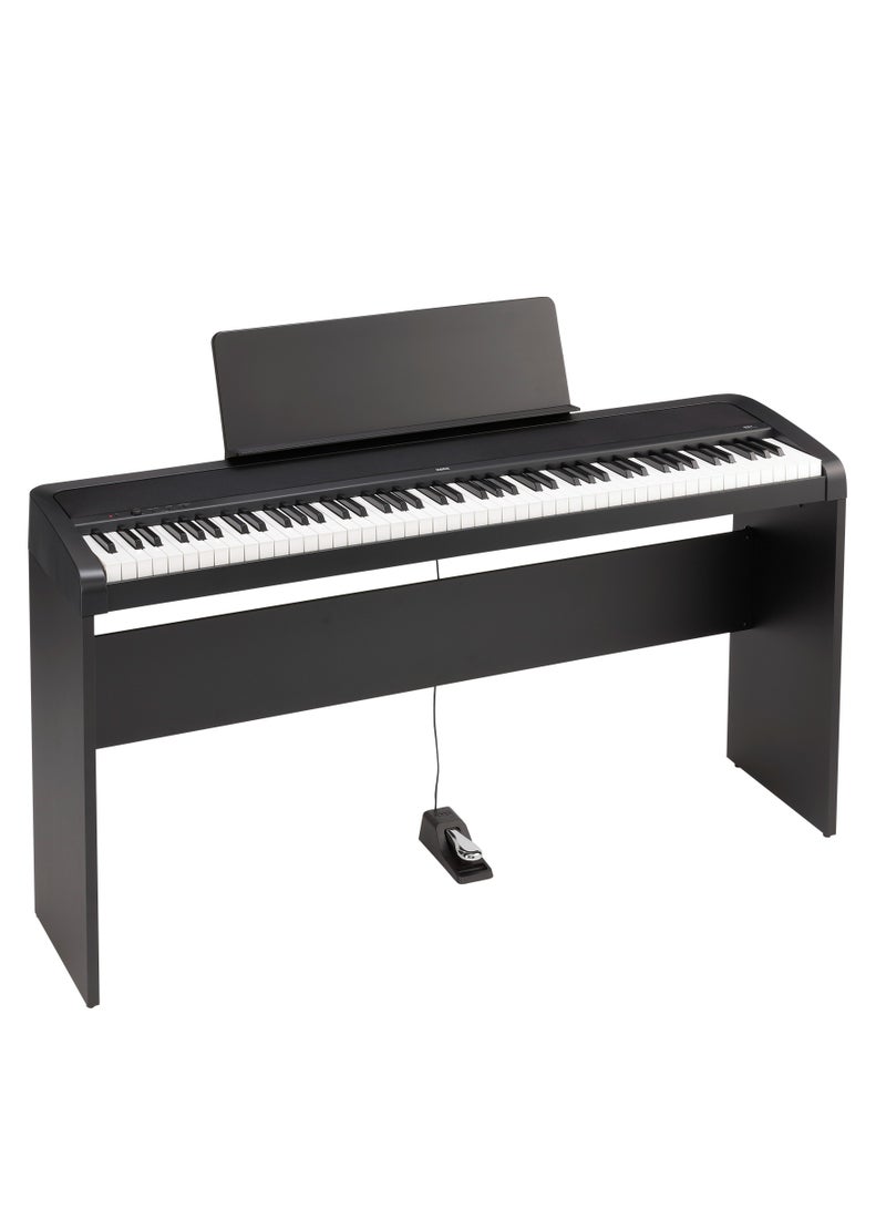Korg B2+ | Digital Pianos | 88-Key NH Natural Weighted Hammer | 12 Sounds Italian & German Grand | 120-Note Polyphony | 30W Speakers | USB Type-C MIDI/Audio | Built-In Metronome | Damper Pedal Included | Black - Image 4