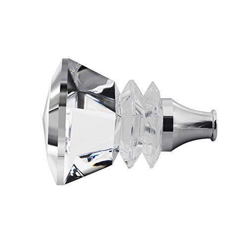 Sakali Square Crystal Diamond Shape Car Gear Stick Shift Shifter Knob Universal fit for Most Manual Transmission or Automatic Transmission Without Lock Button - Image 4