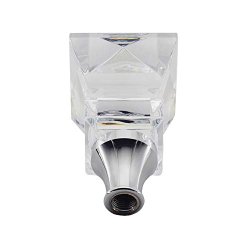 Sakali Square Crystal Diamond Shape Car Gear Stick Shift Shifter Knob Universal fit for Most Manual Transmission or Automatic Transmission Without Lock Button - Image 3
