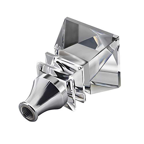 Sakali Square Crystal Diamond Shape Car Gear Stick Shift Shifter Knob Universal fit for Most Manual Transmission or Automatic Transmission Without Lock Button - Image 2