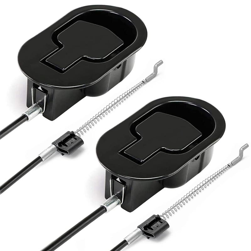 ttmagic 2Pcs Metal Recliner Handle Replacement Parts with Cable Universal Sofa Chair Couch Release Lever Pull Handle Fits Ashley and Most Recliner Sofa Brand Exposed Cable Length 49