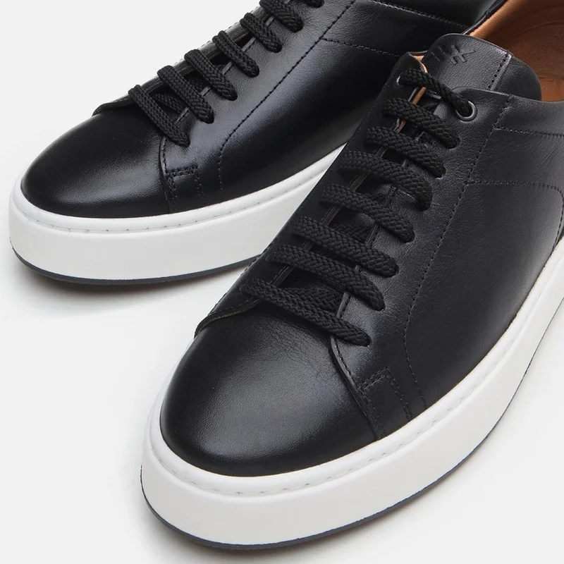 Hotiç 02AYH292340A100 GENUINE Leather Black Men's Casual Shoes