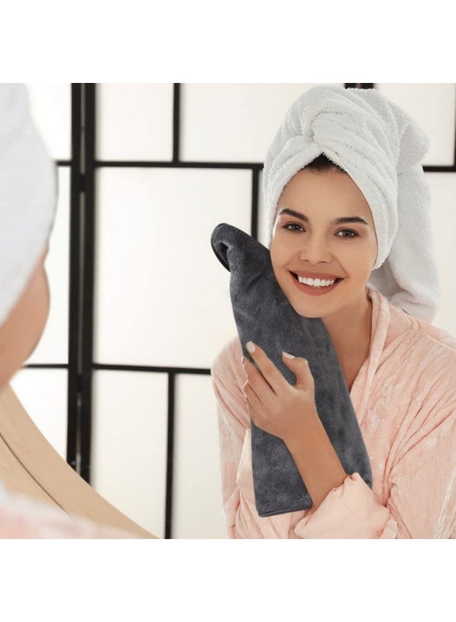 Sinland Microfiber Hand Towel For Bathroom Super Soft Makeup Remover Cloth Washcloth For Home Spa Sports Face Cleansing Towel 16Inch X 30Inch Grey 3 Pack - Image 5