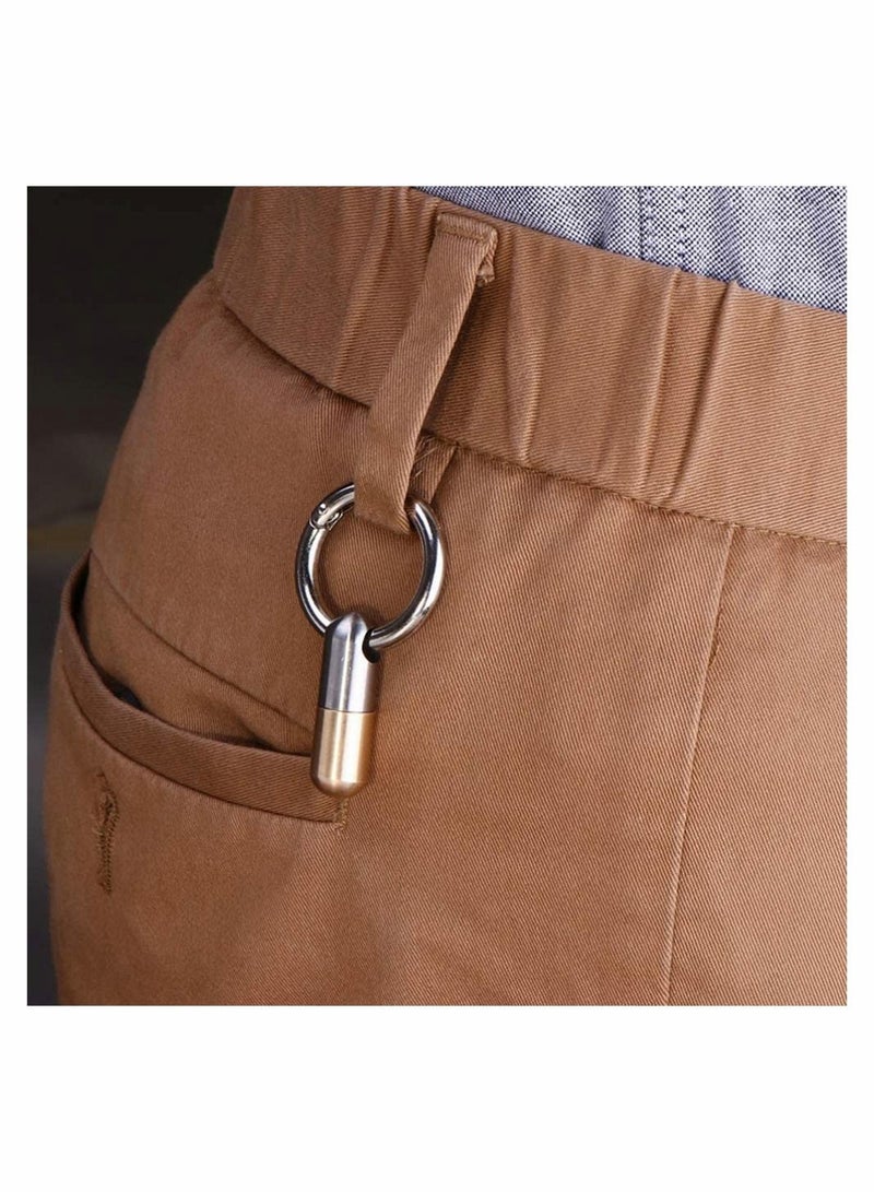 SYOSI أداة قطع صغيرة محمولة للكبسولات مع حلقة سلسلة مفاتيح، أدوات حادة EDC لتفريغ الكرتون، وتجريد الملصقات، وتقسيم الحبوب، وفتح العلب - Image 3