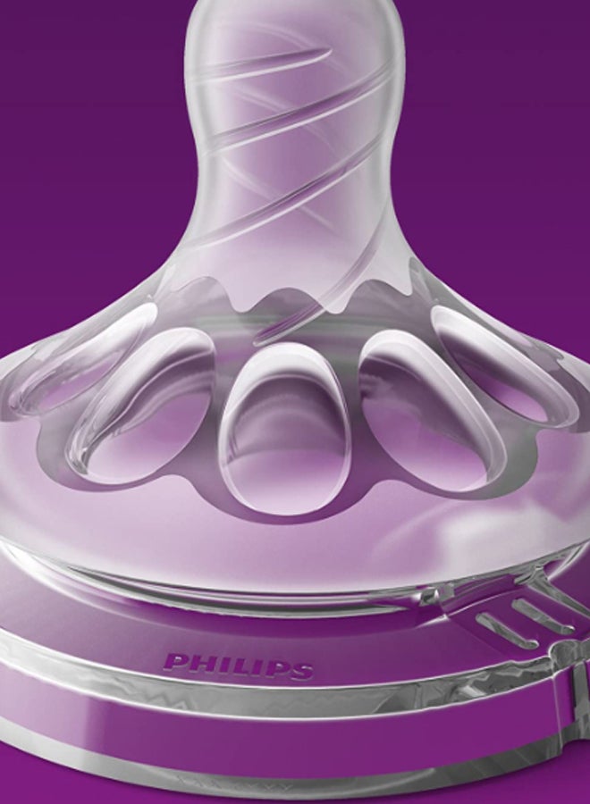 Philips Avent Natural Baby Bottle, Easy To Hold And Grip, Soft Nipple, Pack Of 2 - Clear, 125 Ml - Image 5