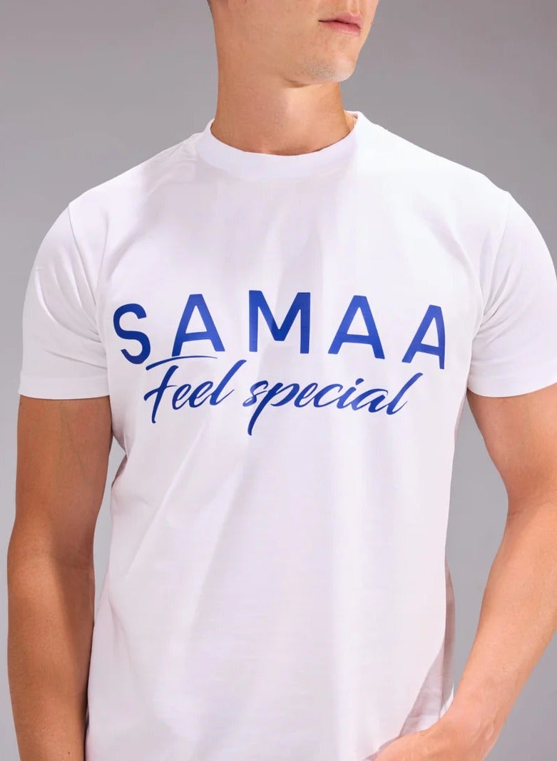 SAMAA,SAMAA Basic Short SleeveWhite T Shirt - Image 1