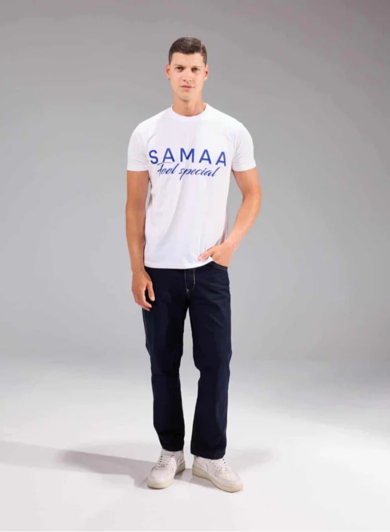 SAMAA,SAMAA Basic Short SleeveWhite T Shirt - Image 3