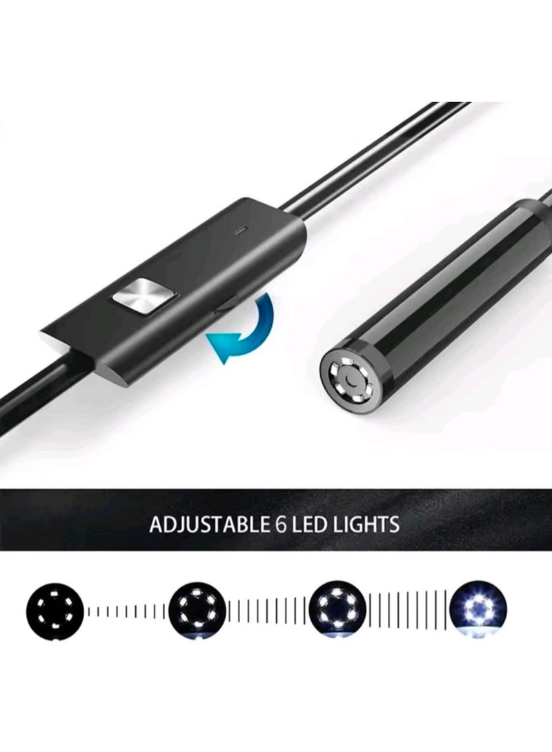 7.0MM Type-C Endoscope Camera with 6 Adjustable LEDs USB Android Flexible Inspection Borescope for Phone PC - Image 3