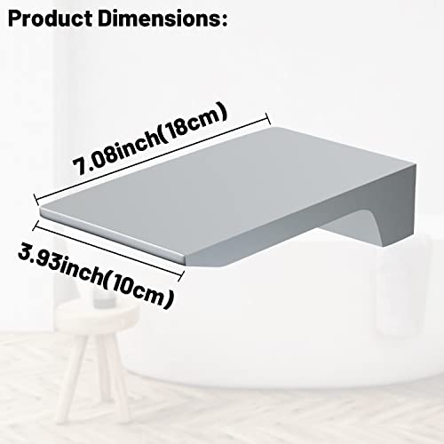 HAMOLER Wall Mount Waterfall Tub Spout High Flow Waterfall Bathtub Spout Roman Bathtub Filler Faucet Replacement for Bathroom Vessel Faucet Sprayer, Chrome - Image 5