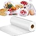 OausTect Food Storage Bags 12 x 16 Clear Plastic Bags FreshKeeping Produce Bags Roll for Food Fruit Vegetable Refrigerator Storage Kitchen Supermarket 1 Roll 350 Storage Bags - Image 1