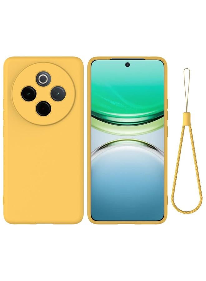 حافظة لهاتف vivo Y300 Pro بلون صلب من السيليكون السائل مقاومة للسقوط تغطي كامل الهاتف