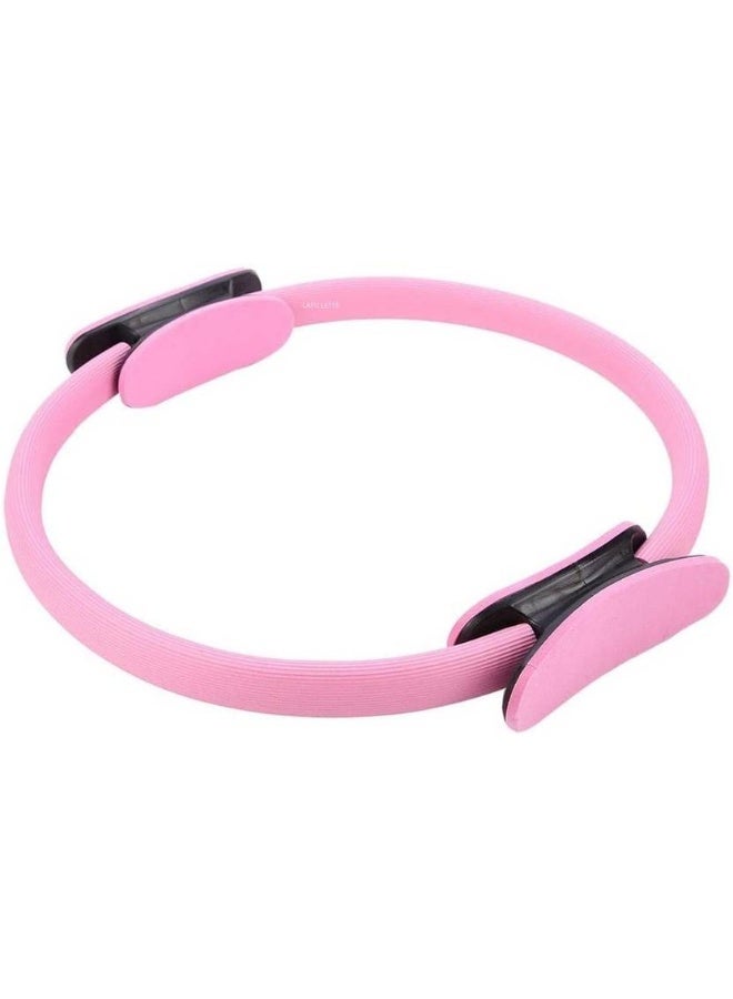 LAFILLETTE LAFILLETTE Pilates Ring with Dual-Grip Handles Fitness Magic Circle Yoga Pilates Circle Toning and Strengthening Thighs, Abs and Legs Pilates Ring  (Pink) - Image 1