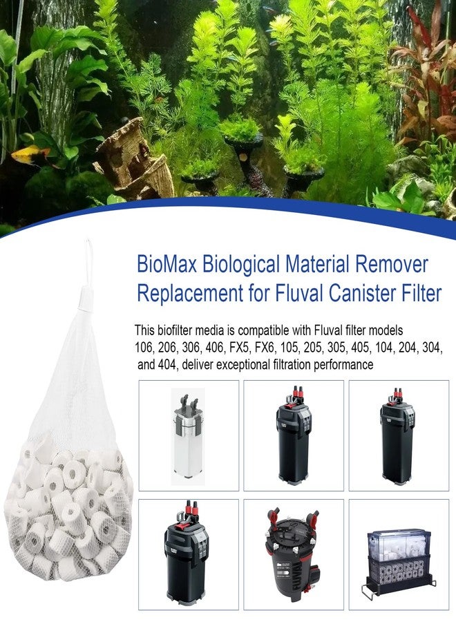 HCLSY BioMax Biological Material Remover Replacement for Fluval Canister Filter, 17.6Oz/500g Biomax for Aquarium Filter Media, Filter Media Replacement Ceramic Rings for Aquarium Filter Fish Tank Pond - Image 5