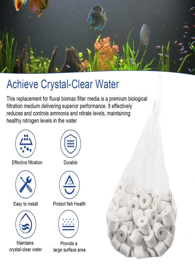 HCLSY BioMax Biological Material Remover Replacement for Fluval Canister Filter, 17.6Oz/500g Biomax for Aquarium Filter Media, Filter Media Replacement Ceramic Rings for Aquarium Filter Fish Tank Pond - Image 3